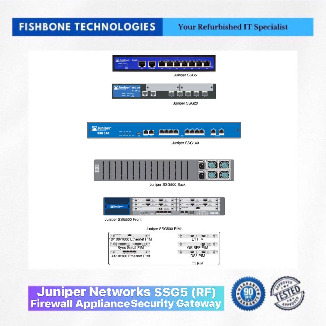 Refurbished Juniper Networks SSG5 Firewall Security Appliance Gateway